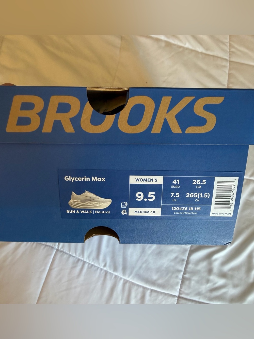 Brooks Glycerin Max Women’s Running Shoe in Coconut Alloy Rose - Picture 8 of 8